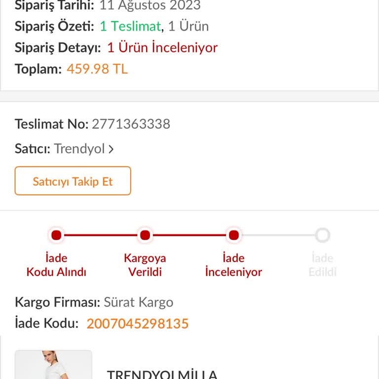 İki Yıldır Çözülmeyen İade Sorunu