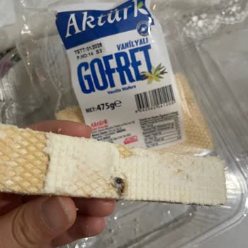 Gofret Paketinde Böcek Şoku