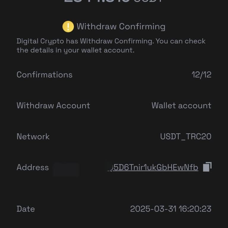 Onix Exchange'de USDT Transfer Sorunu