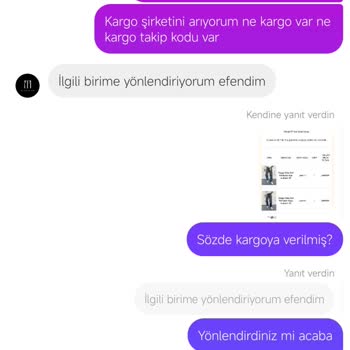 Tutarsız Müşteri Hizmetleri Ve Kargo Sorunu