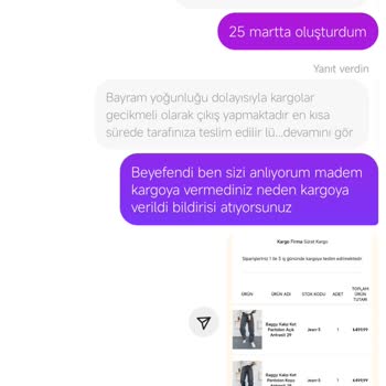 Tutarsız Müşteri Hizmetleri Ve Kargo Sorunu
