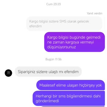 Tutarsız Müşteri Hizmetleri Ve Kargo Sorunu