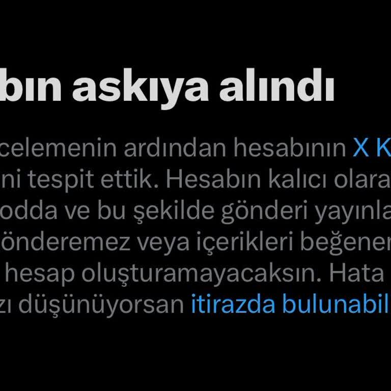 Askıya Alınan Hesap Ve Yanıtsız Destek Talepleri