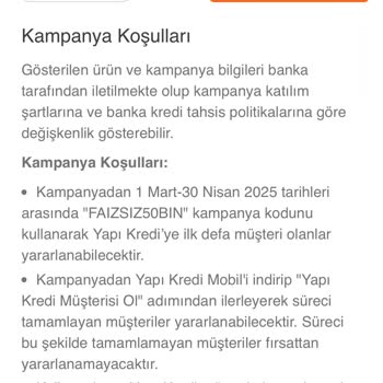 Yapı Kredi'nin Faizsiz Kredi Kampanyası Mağduriyeti