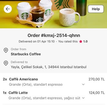 Kahve Teslimatında Islak Karton Ve İade Sorunu