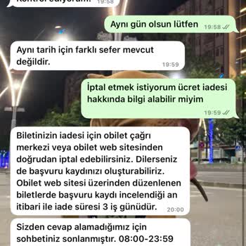 Obilet'ten İptal Edilen Biletin Ücreti Hala İade Edilmedi