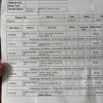 Onur Market'te Eksik Ürün Ve Ulaşılamayan Müşteri Hizmetleri Sorunu