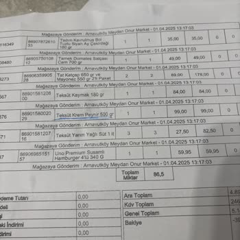 Onur Market'te Eksik Ürün Ve Ulaşılamayan Müşteri Hizmetleri Sorunu