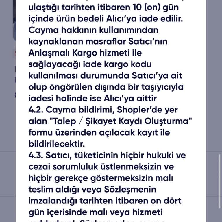 İade Taleplerine Yanıt Vermeyen Mağaza Deneyimi
