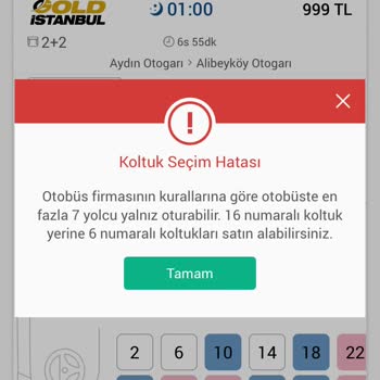 Gold İstanbul'dan Aldığım Biletin Sürekli Değiştirilmesi Ve Ulaşılamaması