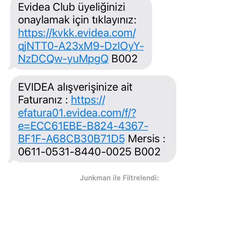 Beklenmedik Üyelik Ve Fatura Mesajları