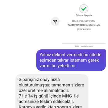 Reydeko'dan Sipariş Edilen Halının Gönderilmemesi Ve İade Talebi