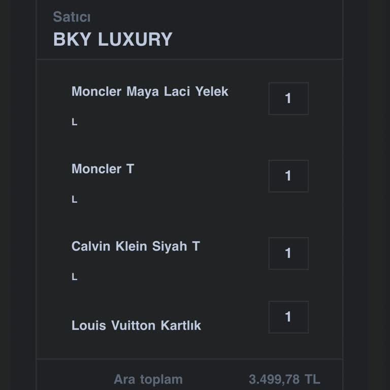 Bky Luxury'den Siparişim 2 Hafta Oldu Hâlâ Yok