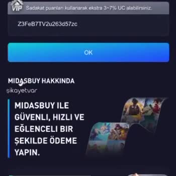 Midasbuy Hesabı Kaybettim Ve Uc Alamıyorum Zahmet Olmasa Yardımcı Olun!