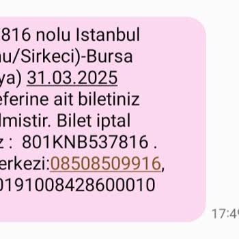 Bilet İptali Sonrası Bilgilendirme Eksikliği