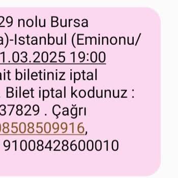 Bilet İptali Sonrası Bilgilendirme Eksikliği
