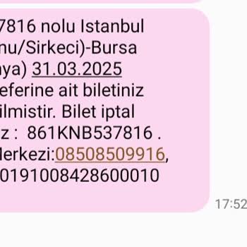 Bilet İptali Sonrası Bilgilendirme Eksikliği