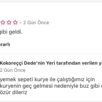 Soğuk Yemek Ve İlgisiz Destek