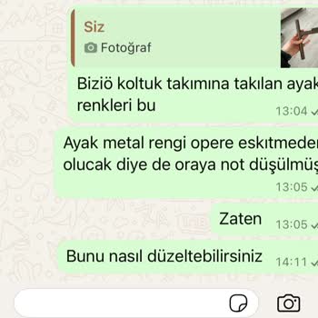 Yanlış Renkte Gelen Mobilya Takımı Ve İlgisizlik