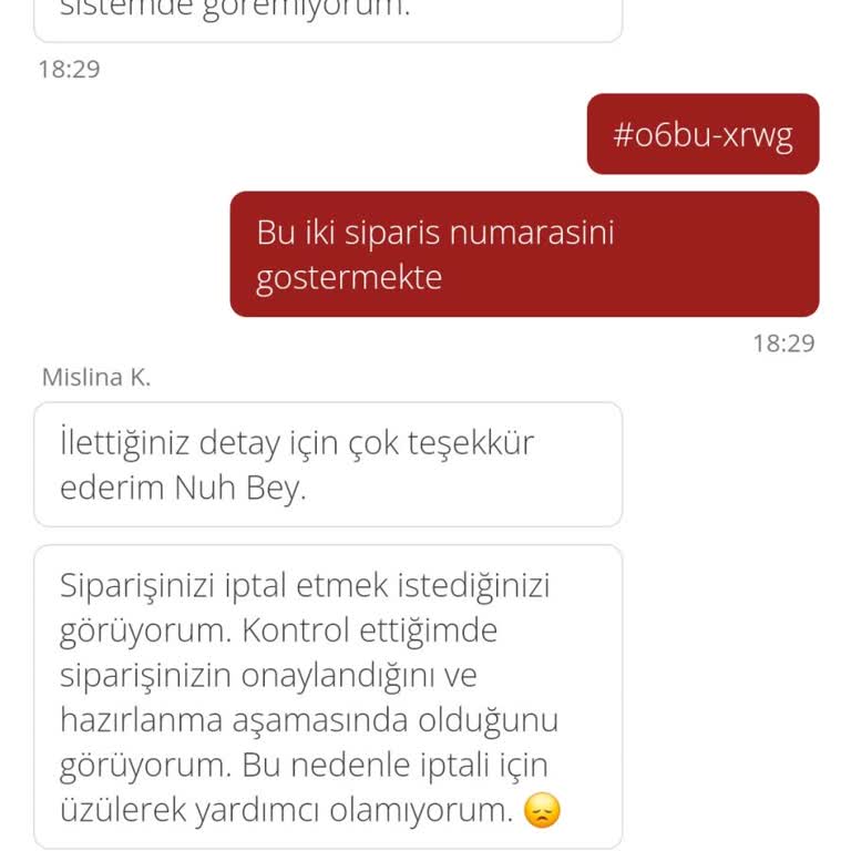 Çifte Sipariş Hatası Ve Yetersiz Destek