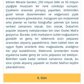 Dubai Turu Hayal Kırıklığı