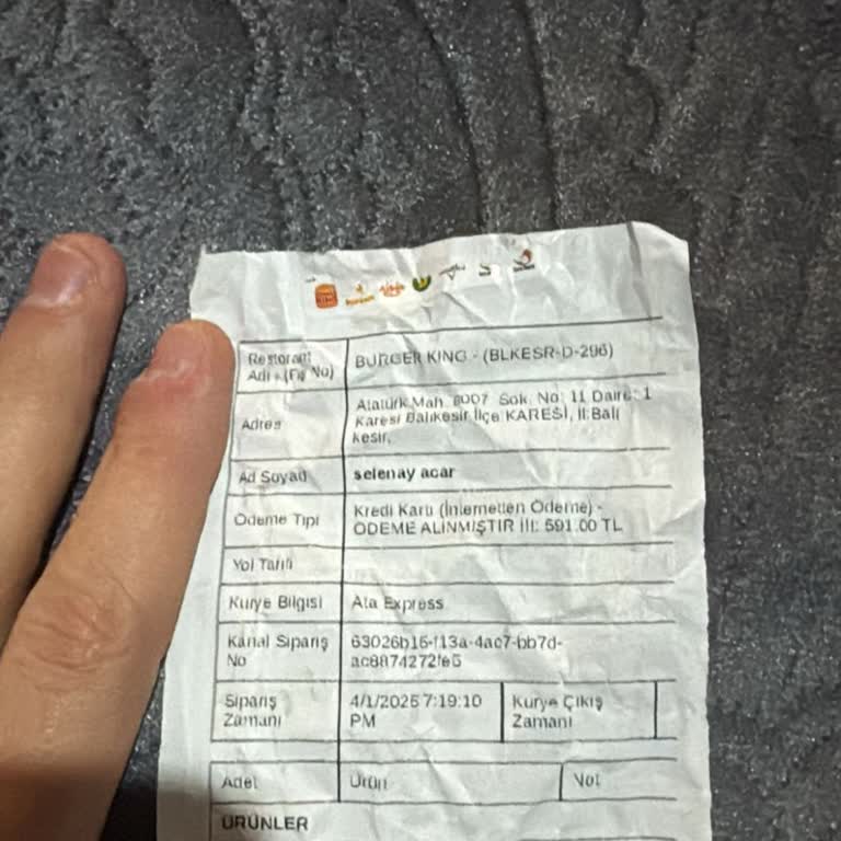 Eksik Sufle Siparişi Ve Yanıtsız Destek