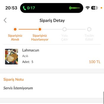 Trendyol Yemek Siparişimde İletişim Ve Gecikme Sorunu