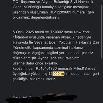 THY Gecikme Tazminatımı Ödemiyor