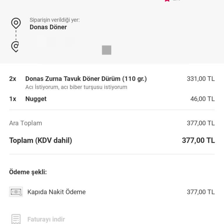 Yemeksepeti Siparişimde Saç Çıktı