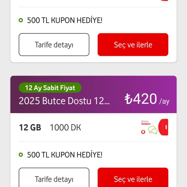 Vodafone Yanımda Tarifeleri Kayboldu!
