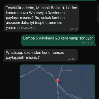 Sokak Lambası Arızası Nedeniyle Kamera Sorunları
