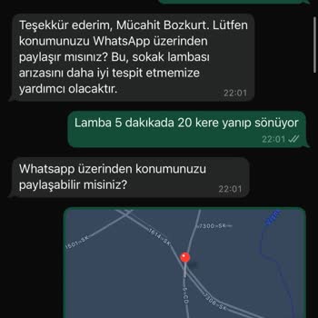 Sokak Lambası Arızası Nedeniyle Kamera Kayıt Sorunu