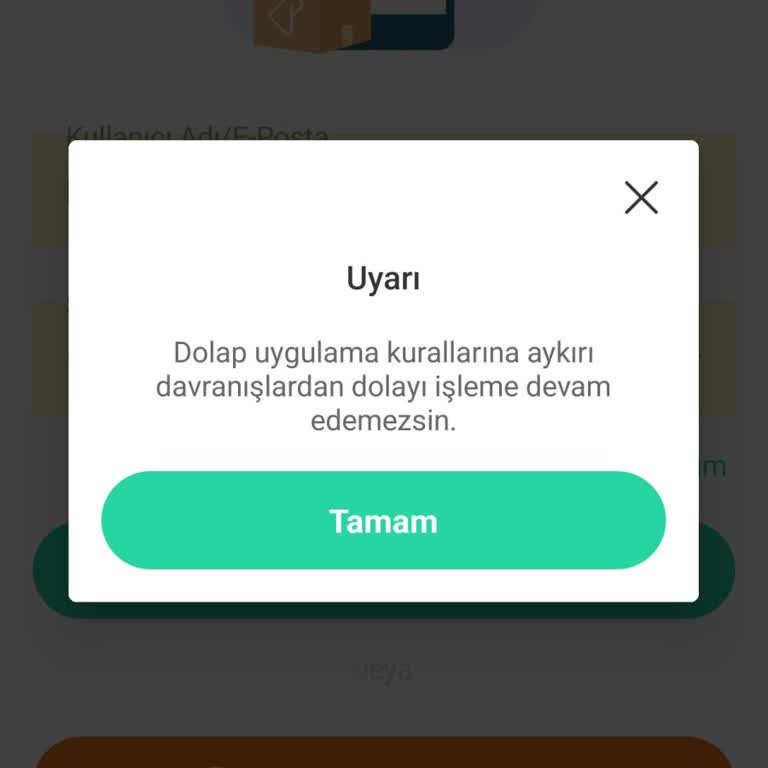 Dolap Hesabımda İletişim Sorunu