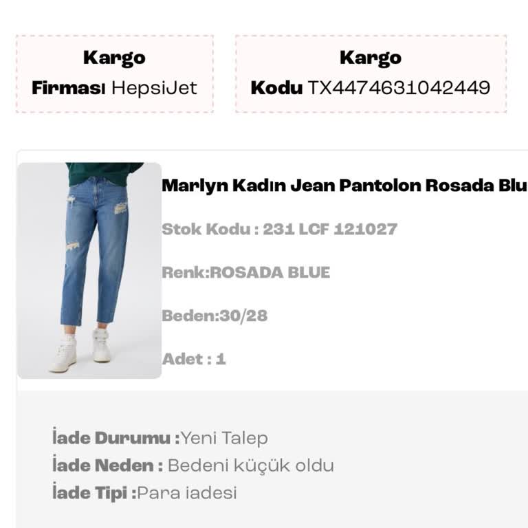 Geciken İade Ve Saygısız Müşteri Hizmetleri