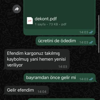 Siparişim İki Haftadır Teslim Edilmiyor Ve İletişim Kurulamıyor