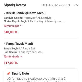 800 TL'lik Hayal Kırıklığı: Sipariş Verip Aç Kaldık!