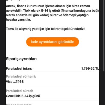 İade Edilmeyen Para Ve Oyalama Sorunu