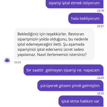 Getir Uygulamasında Sipariş Ve İptal Sorunları