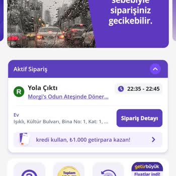 Getir Uygulamasında Sipariş Ve İptal Sorunları