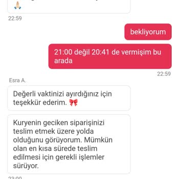 Geç Gelen Siparişe İade Yok