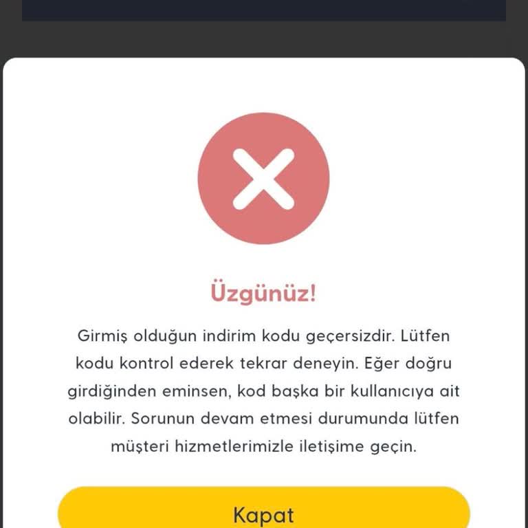 Turkcell İndirim Kodu Hatası Ve Destek Eksikliği