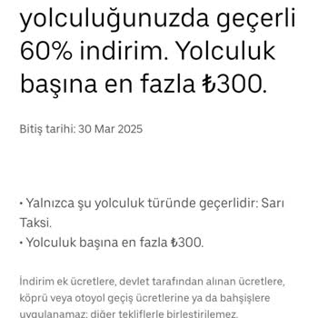 Uber'in İndirim Kampanyasında Yanıltıcı Bilgilendirme Sorunu