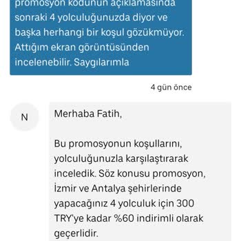 Uber'in İndirim Kampanyasında Yanıltıcı Bilgilendirme Sorunu