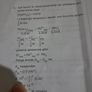 MEB AGS Kimya Kitabında Tekrar Eden Sorular Ve Hatalı Çözümler