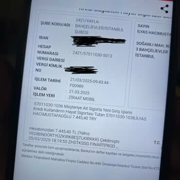 Banka Ve Sigorta Şirketi Arasında Mağduriyet