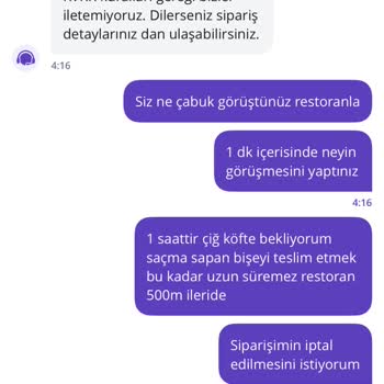 Müşteri Temsilcisi Ve Restoran İlgisizliği