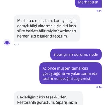 Müşteri Temsilcisi Ve Restoran İlgisizliği