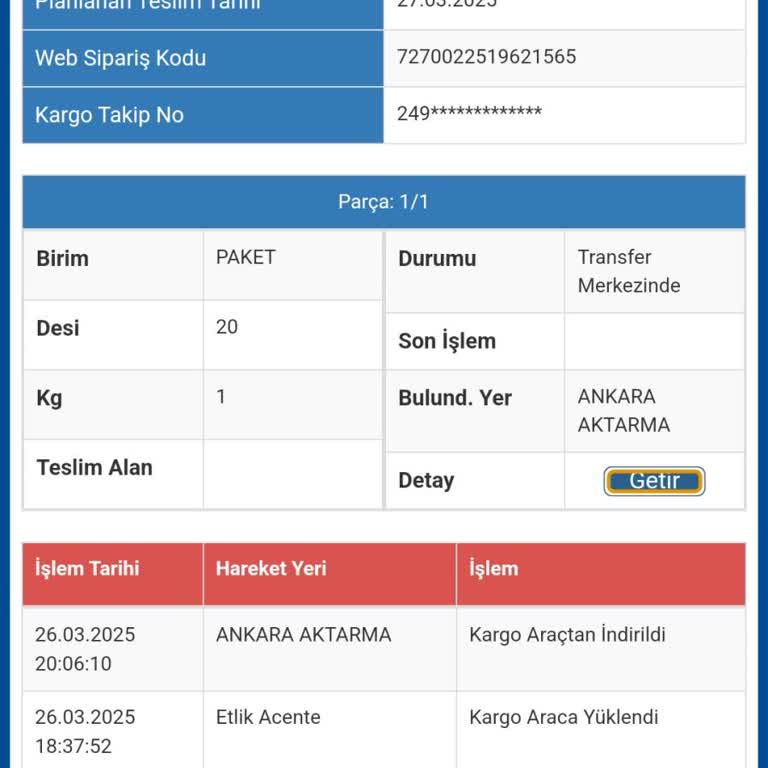 Kargo Aktarmada Kayboldu, Müşteri Ve Satıcı Mağdur