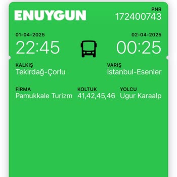 Pamukkale Ve Enuygun.com İle Yaşanan Bilet İptal Sorunu