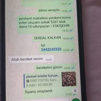 Online Kuruyemiş Siparişimde İletişim Sorunu Ve İade Talebi